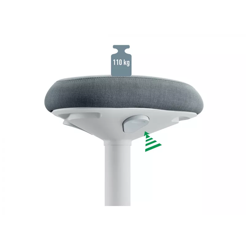 Biuro kėdė Leitz 65440085 Paminkštinta sėdynė Pilka Plastikinis rėmas