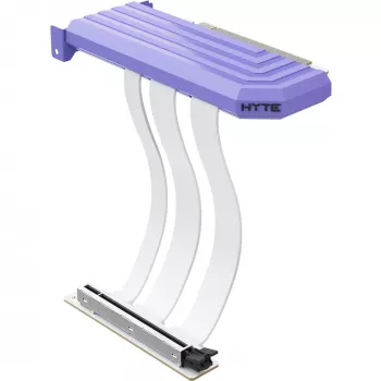 PCIe 5.0 Hyper Riser laidas, HYTE, modelis ACC-HYTE-PCIE50-TM, 20 cm, violetinė / balta