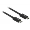 Thunderbolt laidas DeLOCK 84845 1 m 20 Gbit/s Juoda