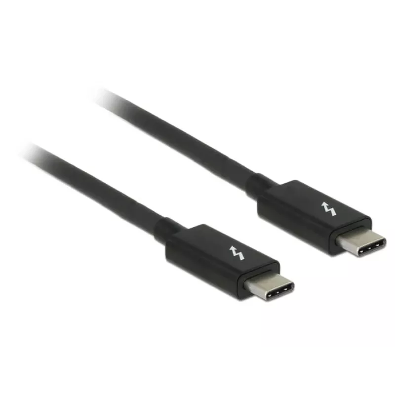 Thunderbolt laidas DeLOCK 84845 1 m 20 Gbit/s Juoda