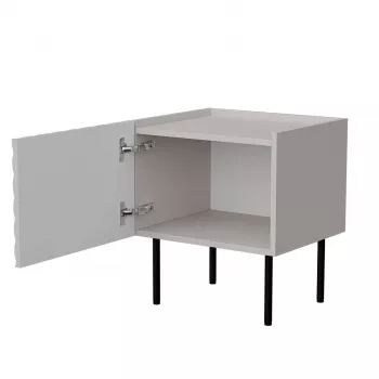 Naktinis staliukas Cama LUCCA, cama meble, 47x40x52 cm, kašmyro spalva, MDF / medžio drožlių plokštė, 2 vnt. rinkinys