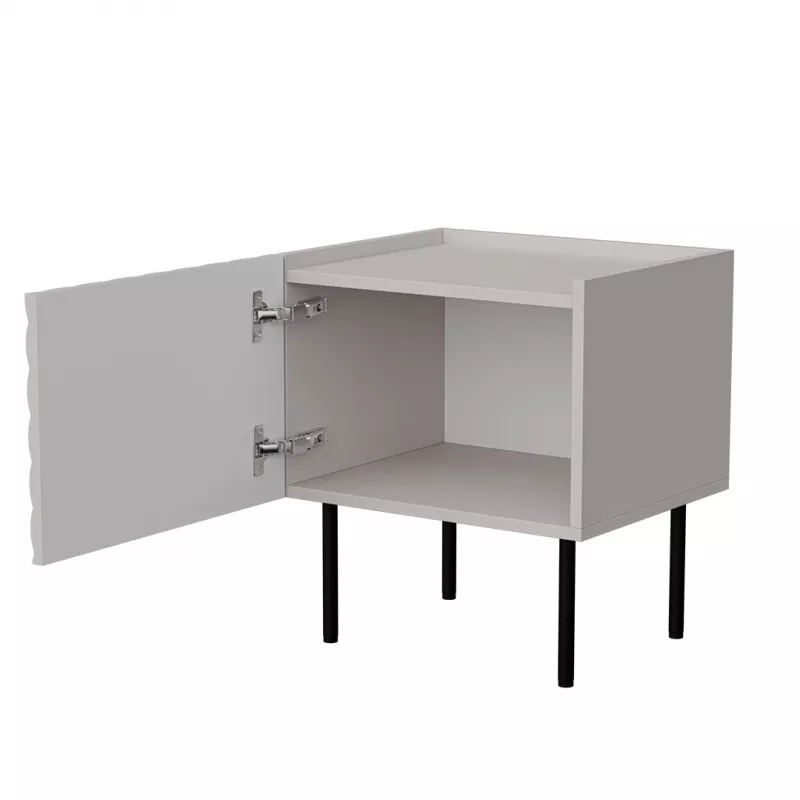 Naktinis staliukas Cama LUCCA, cama meble, 47x40x52 cm, kašmyro spalva, MDF / medžio drožlių plokštė, 2 vnt. rinkinys