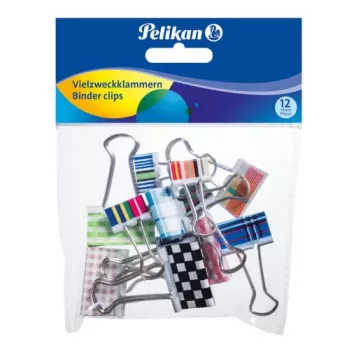 Dokumentų segtuvas Pelikan 700306, metalinis, įvairių spalvų, 12 vnt.