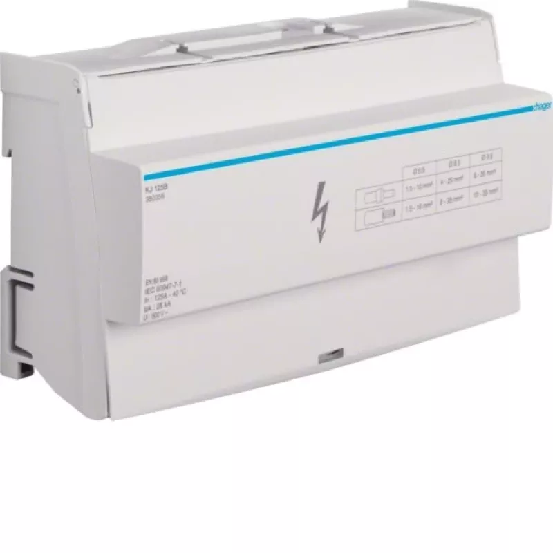 Elektros spintos priedas Hager KJ125B — plotis 170 mm, gylis 44 mm, aukštis 96 mm