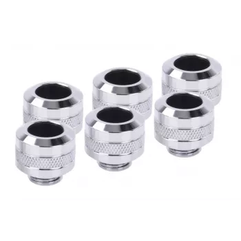 Jungčių rinkinys Alphacool 17474 — žalvarinės chromuotos jungtys, Ø 22 mm, aukštis 20 mm