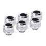 Jungčių rinkinys Alphacool 17474 — žalvarinės chromuotos jungtys, Ø 22 mm, aukštis 20 mm