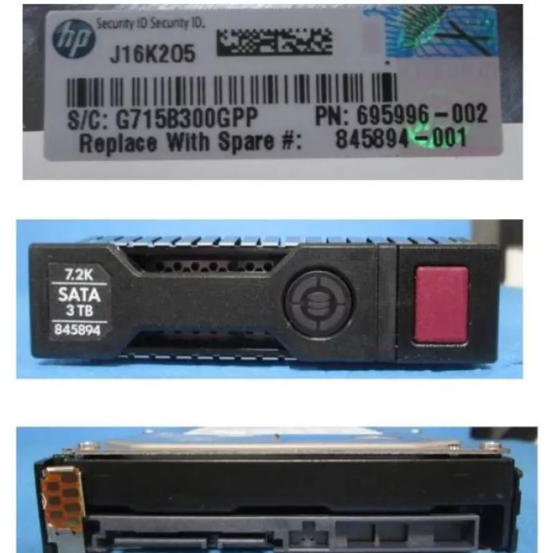 HPE SPS-DRV HD 3TB 6G 7.2K 3.5 SATA Mdl SC (845894-001)