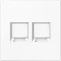 Jung Cover Plate 2-way f.MJ WE AMP, Radiall LS1969-2WEWW (LS1969-2WEWW)