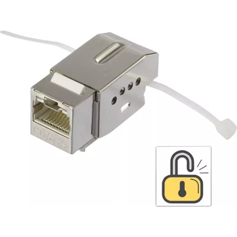 Kištukinis modulis Renkforce KSV10 CAT 6 — RJ45 tinklo intarpas CAT6 instaliacijoms