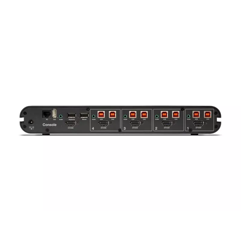 Belkin 4P Sngl Head DP/HDMI į DP/HDMI vaizdo saugus DT KVM jungiklis PP4.0 (F1DN104KVM-UN-4)