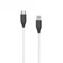 Silikoninis kabelis USB Type C - Lightning, 2 m (baltas)