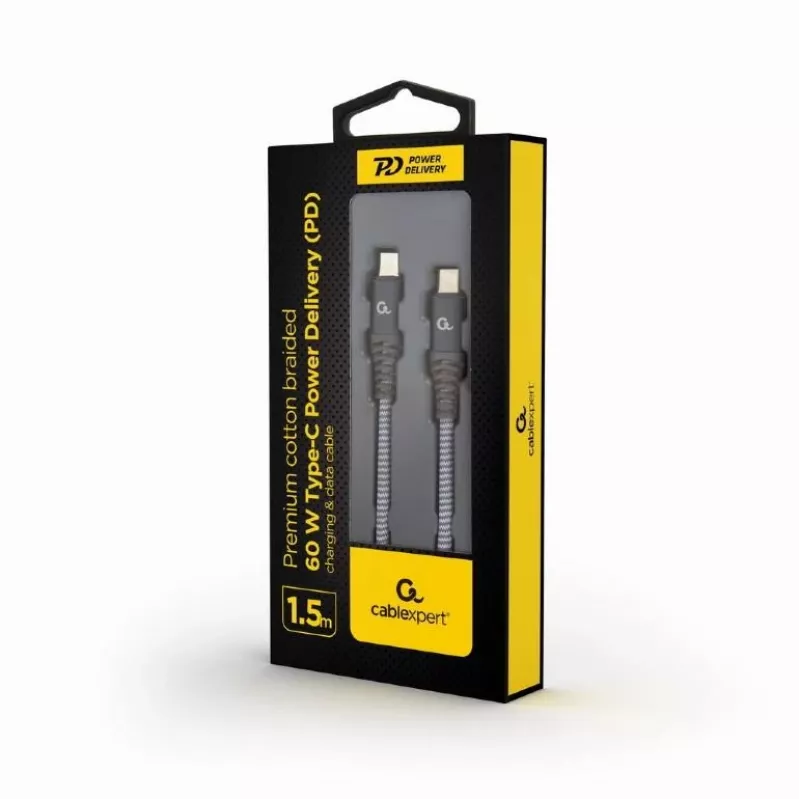 USB laidas Gembird CC-USB2B-CMCM60 1,5 m USB C pilkas