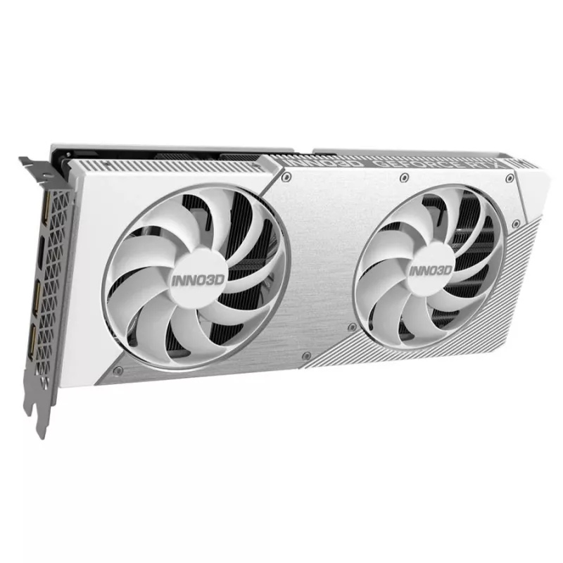 Vaizdo plokštė Inno3D GeForce RTX 5060 Ti — 16 GB GDDR7, PCIe 5.0, 448 GB/s, 250 mm, 2 lizdų, balta