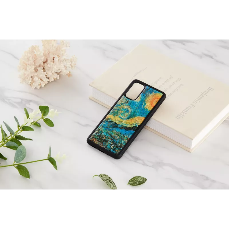 Apsauginis telefono dėklas iKins Samsung Galaxy S20+ — žvaigždėtos nakties juodas