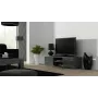 TV staliukas cama meble SOHO 140 — 1400×430×370 mm, pilkas viršus (medžio drožlių plokštė), pilkas rėmas