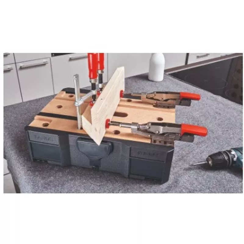 Veržiamasis spaustukas BESSEY STC-S-MFT juodos/raudonos/sidabrinės spalvos medienos 14 vnt.