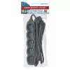 Maitinimo lizdas ESPERANZA ELK208K — 5 lizdai, 3 m laidas, juoda
