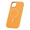 Magnetinis Telefono Dėklas iPhone 15 Plus Baseus Fauxther Serija (Oranžinis)