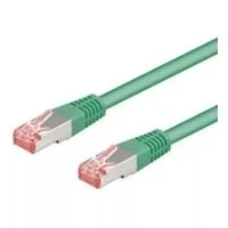 Wentronic Goobay CAT 6 komutacinis kabelis, S/FTP (PiMF), žalias, 15 m – LSZH be halogenų, varis (68295)