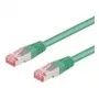 Wentronic Goobay CAT 6 komutacinis kabelis, S/FTP (PiMF), žalias, 15 m – LSZH be halogenų, varis (68295)