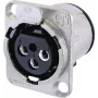 Neutrik NC3FD-V jungiamasis priedas, sidabrinis
