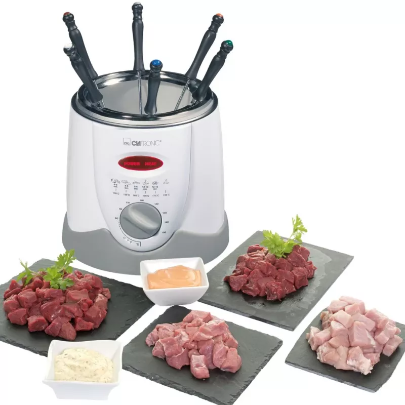 Clatronic FFR 2916 Single 1 L Stand-alone 900 W Deep fryer Pilka, White