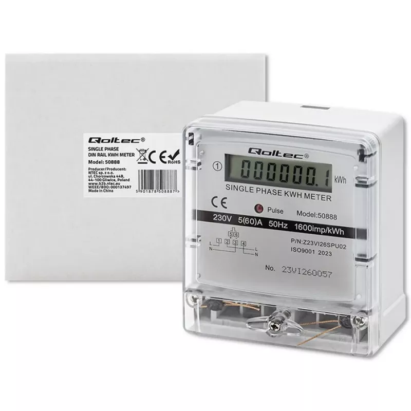 Vienfazis elektroninis energijos suvartojimo skaitiklis 230 V LDC