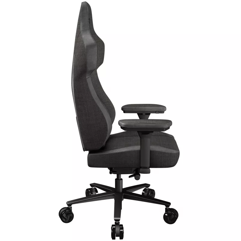 Universali žaidimų kėdė Thunder X3 CORE Loft — paminkštinta sėdynė ir atlošas, aukštis 134–144 cm, sėdynės plotis 55 cm, juoda