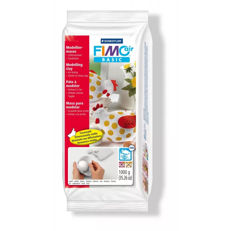 Modeliavimo molis Staedtler FIMO air basic 8101 Baltas 1 kg