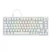 Sharkoon SGK25 75% QWERTZ USB laidinė RGB LED klaviatūra, balta
