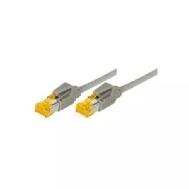 Tecline komutacinis kabelis Cat. 6A (ISO/IEC), S/FTP (PiMF), be halogenų, su užfiksavimo apsauga, geltonas,