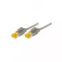 Tecline komutacinis kabelis Cat. 6A (ISO/IEC), S/FTP (PiMF), be halogenų, su užfiksavimo apsauga, geltonas,