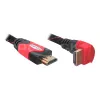 HDMI laidas DeLOCK 3m HDMI Type A standartinis juodas raudonas