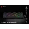Mechaninė žaidimų klaviatūra SAVIO JuodaOUT X2 BROWN, 61 klavišų, 60 %, USB, QWERTY, RGB, Outemu Brown