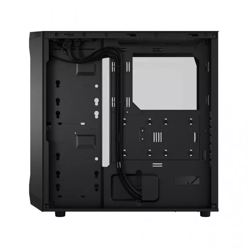 Fractal Design Focus 2 RGB Grūdinto stiklo vidutinis bokštas ATX PC korpusas - juodas