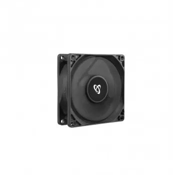 SBOX CF-80/R 80mm korpuso ventiliatorius - juodas