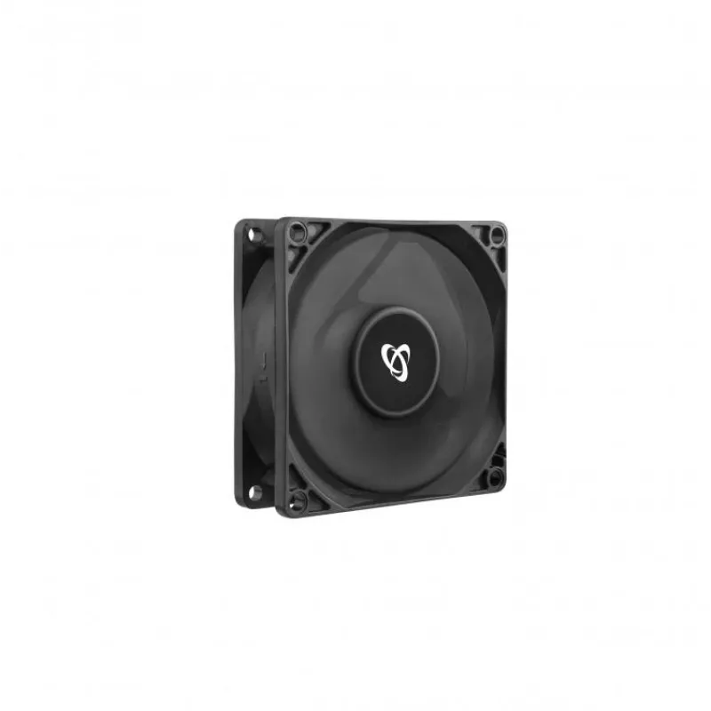 SBOX CF-80/R 80 mm korpuso ventiliatorius - juodas