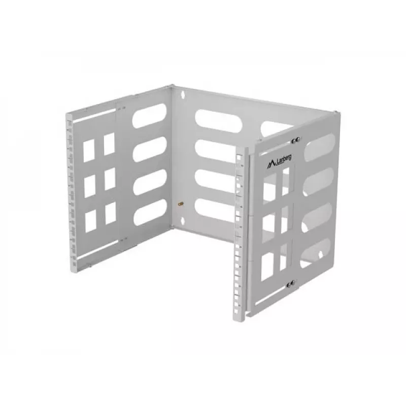 Sieninis 19 colių stovas LANBERG 8U, gylis 497×400/240 mm, pilkas