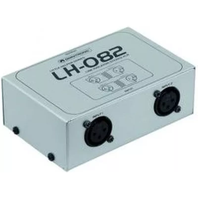 Stereo linijos izoliatoriaus stovas 19 colių Omnitronic LH-082 2 kanalų