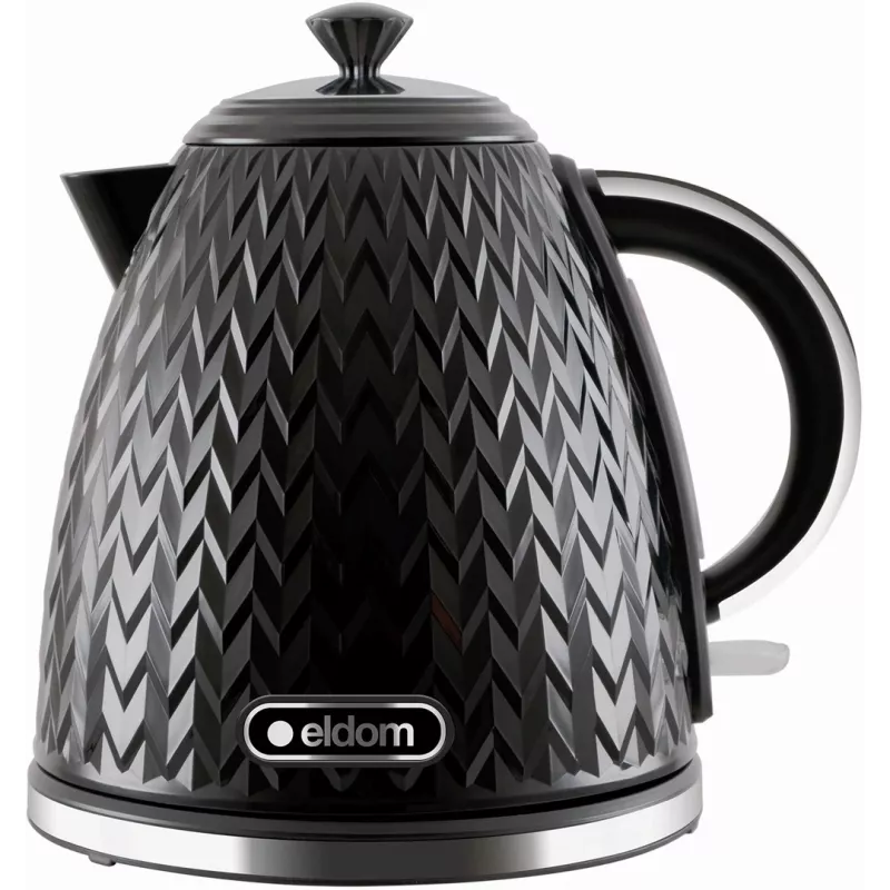 ELDOM NELA virdulys, 1,7 l talpa, 2000 W galia, juodas