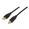 USB kabelis LogiLink UA0264 USB 2.0 10 m USB A USB B juodas