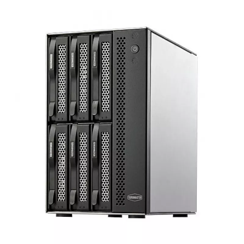 TerraMaster D6-320 disko masyvas, stalinis, juodas, 6 įrenginiams HDD SSD