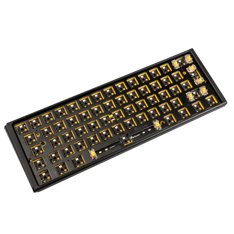 Ducky One 3 Hot-Swap Barebone Mini žaidimų klaviatūra USB JAV anglų kalba, juoda