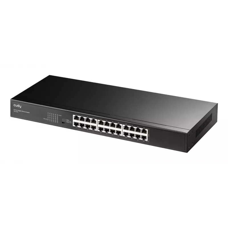 Cudy 24 prievadų montuojamas į stovą gigabitinio eterneto komutatorius GS1024L