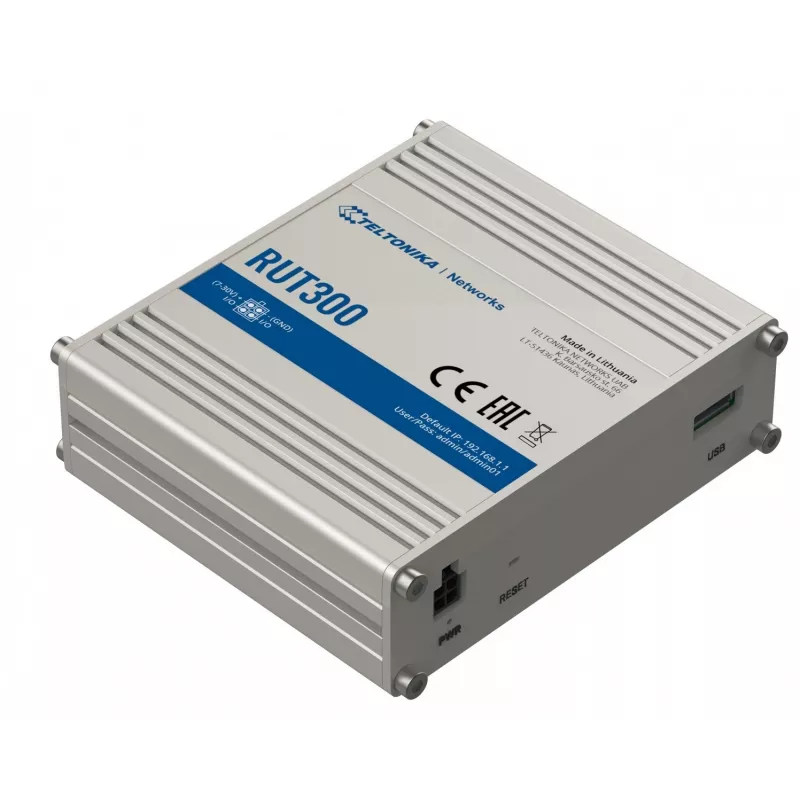 TELTONIKA RUT300 Pramoninis laidinis maršrutizatorius 5x RJ45 100 MB/s