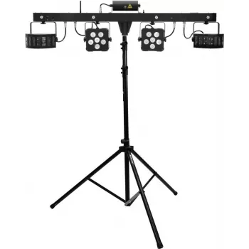 LED lazerinio strypo komplektas EUROLITE KLS PRO FX su M-4 garsiakalbių stovais apšvietimo sistema