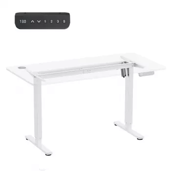 Elektrinis reguliuojamo aukščio ergonominis biuro stalas ER-400 W — maks. aukštis 1160 mm, maks. apkrova 80 kg