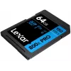 SDXC „flash“ atminties kortelė „Lexar“ 64 GB UHS-I 800xPRO — Class 10, U3, V30, 150 MB/s