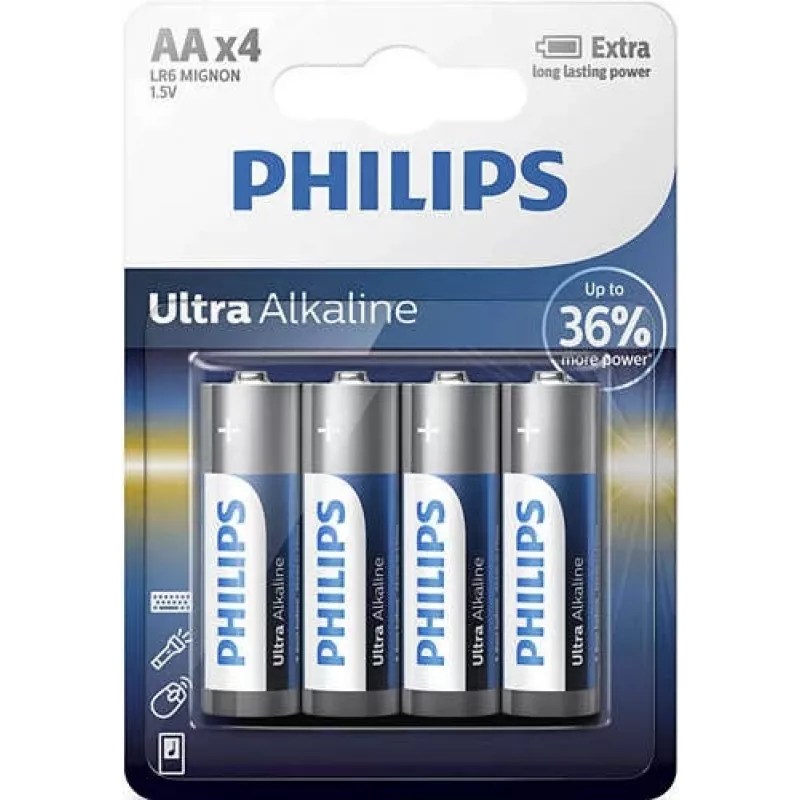 Vienkartinė baterija Philips LR6E4B/10