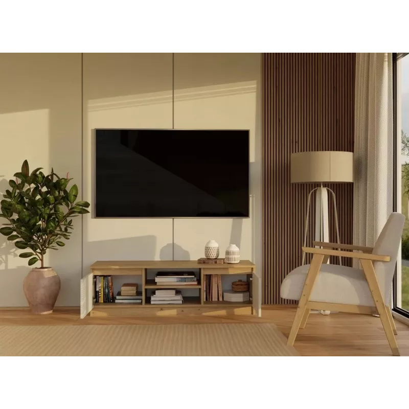 MALWA 120 TV spintelė, artisan ąžuolas/kašmyro